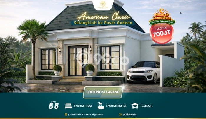 Rumah Strategis Minimalis Lb 55m2 di Depok, Sleman Rumah Strategis Minimalis Lb 55m2 di Depok, Sleman
