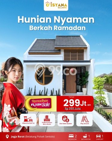 Rumah Harga Nego LT 70m² di Sentolo, Bebas Banjir, Kulon Progo Rumah Harga Nego LT 70m² di Sentolo, Bebas Banjir, Kulon Progo
