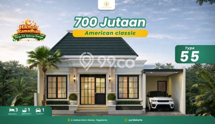 Rumah Modern Cantik 3 KT Siap Huni di Godean Rumah Modern Cantik 3 KT Siap Huni di Godean