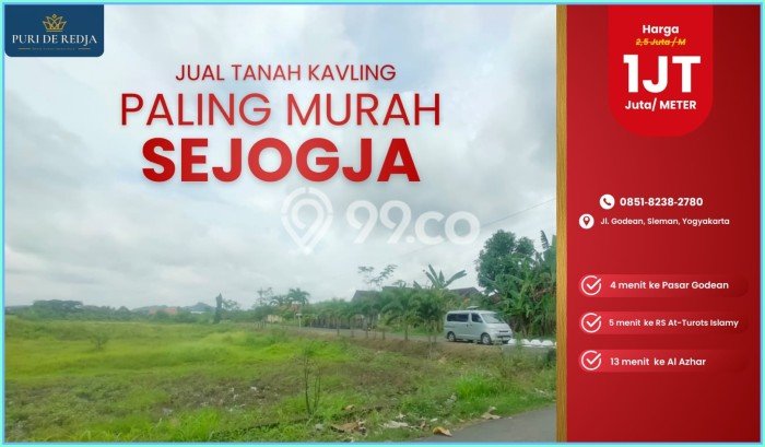 Tanah Dijual di Yogyakarta Seluas 236m2 Strategis Tanah Dijual di Yogyakarta Seluas 236m2 Strategis