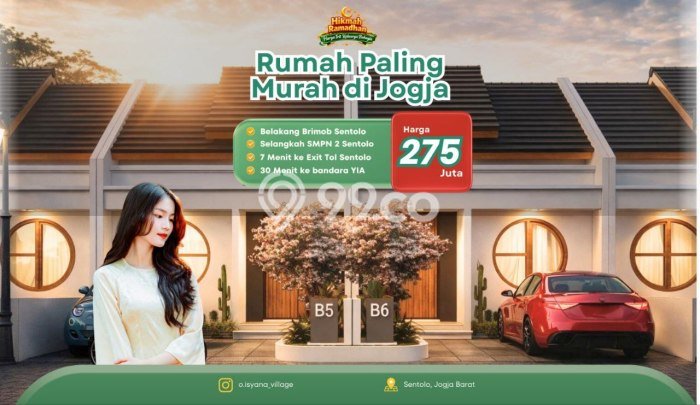 Rumah Sederhana Dijual di Sentolo 2 Kamar dengan Luas Tanah 71m2 Rumah Sederhana Dijual di Sentolo 2 Kamar dengan Luas Tanah 71m2