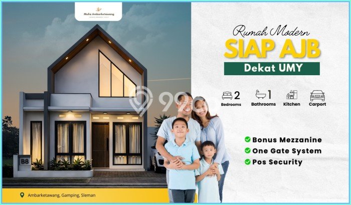 Rumah Modern Minimalis 2 KT Siap Huni di Gamping Rumah Modern Minimalis 2 KT Siap Huni di Gamping