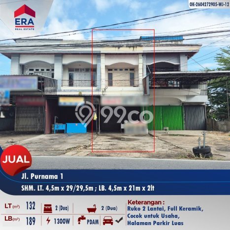 Untuk Dijual Ruko di Pontianak Selatan Pontianak LT 132m2 / LB 189m2 Untuk Dijual Ruko di Pontianak Selatan Pontianak LT 132m2 / LB 189m2