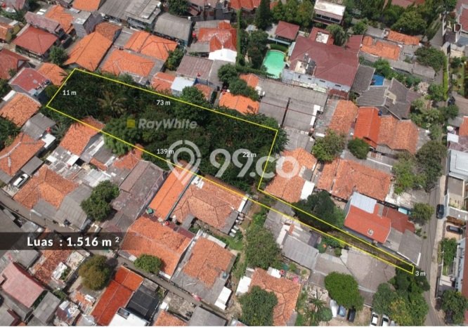 Tanah Kavling Dijual di Jakarta Selatan dengan Spesifikasi 1516m2 Tanah Kavling Dijual di Jakarta Selatan dengan Spesifikasi 1516m2