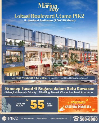 Dijual! Ruko di Pantai Indah Kapuk 2 Jakarta Utara LT 90m2 / LB 270m2 Kawasan Strategis Dijual! Ruko di Pantai Indah Kapuk 2 Jakarta Utara LT 90m2 / LB 270m2 Kawasan Strategis