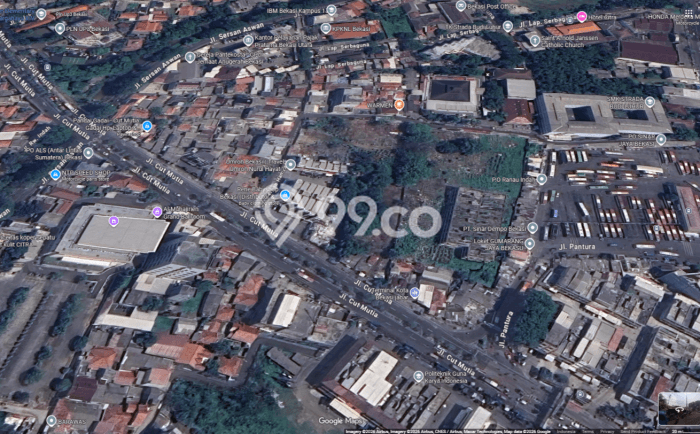 Tanah Komersial Dijual di Bekasi Timur Bekasi 1630m2 Tanah Komersial Dijual di Bekasi Timur Bekasi 1630m2