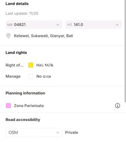 Tanah Kavling Dijual di Gianyar dengan Spesifikasi 141m2 Tanah Kavling Dijual di Gianyar dengan Spesifikasi 141m2