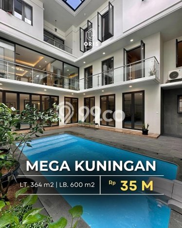 For Sale! Premium House LT 364m2 Desain Modern di Mega Kuningan For Sale! Premium House LT 364m2 Desain Modern di Mega Kuningan