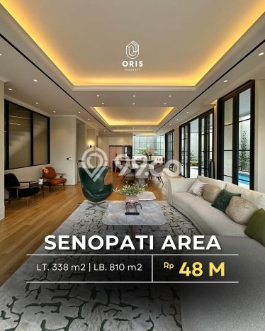 Ready to Use! Luxury House LT 338m2 Desain Modern di Senopati Ready to Use! Luxury House LT 338m2 Desain Modern di Senopati