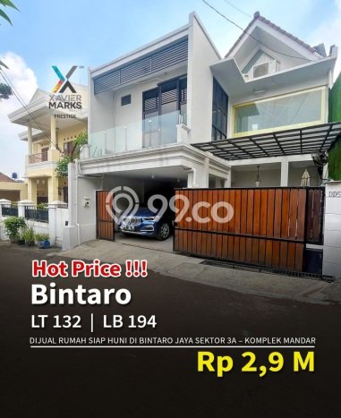 Ready to Use! Premium House LT 132m2 Desain Modern di Bintaro Ready to Use! Premium House LT 132m2 Desain Modern di Bintaro