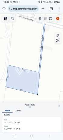 Tanah Dijual di Badung Seluas 2500m2 Strategis Tanah Dijual di Badung Seluas 2500m2 Strategis