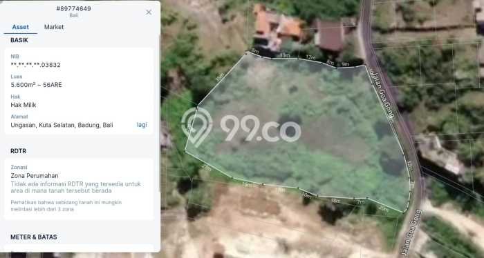 Tanah Dijual di Badung Seluas 5600m2 Strategis Tanah Dijual di Badung Seluas 5600m2 Strategis
