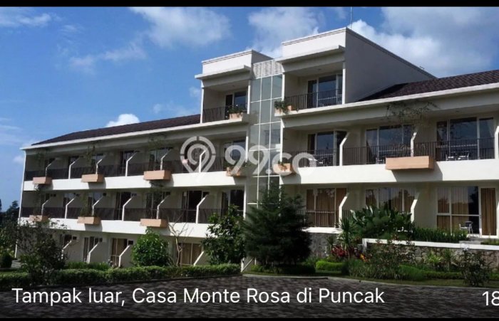Hotel di Cipanas, Luas 4500m2m², Posisi Jalan Utama Hotel di Cipanas, Luas 4500m2m², Posisi Jalan Utama