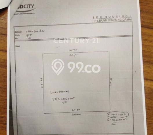 Tanah Siap Bangun Dijual di Tangerang Punya Luas 414m2 Tanah Siap Bangun Dijual di Tangerang Punya Luas 414m2