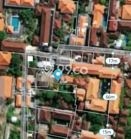 Hotel Lokasi Premium di Kuta, Luas 2551m², Jalan Utama Hotel Lokasi Premium di Kuta, Luas 2551m², Jalan Utama