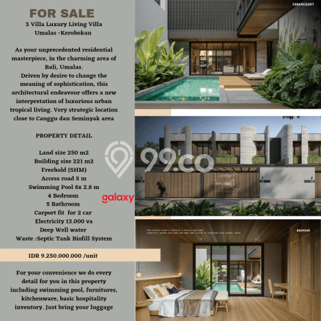 Dijual Rumah Mewah Elegan Dengan View Eksklusif di Umalas, Badung Dijual Rumah Mewah Elegan Dengan View Eksklusif di Umalas, Badung