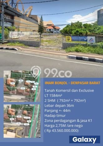 Tanah Investasi Dijual di Denpasar Punya Luas 1584m2 Tanah Investasi Dijual di Denpasar Punya Luas 1584m2