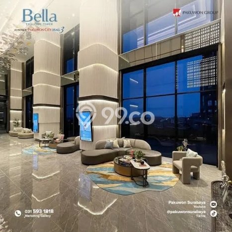 Apartemen Modern Dijual di Mulyorejo, Surabaya Dilengkapi 2 KT dan 1 KM Apartemen Modern Dijual di Mulyorejo, Surabaya Dilengkapi 2 KT dan 1 KM