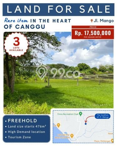 Dijual Tanah Lokasi canggu, Badung Seluas 400m2 Dijual Tanah Lokasi canggu, Badung Seluas 400m2