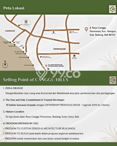 Tanah Siap Bangun Dijual di Badung Punya Luas 208m2 Tanah Siap Bangun Dijual di Badung Punya Luas 208m2