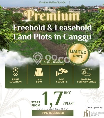 Tanah Dijual Area Strategis di Canggu Badung 120m2 Tanah Dijual Area Strategis di Canggu Badung 120m2