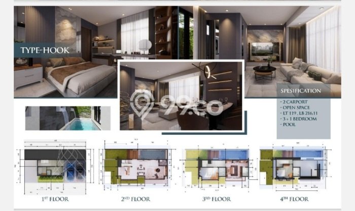 For Sale! Luxury House LT 64m2 Desain Modern di Bangka For Sale! Luxury House LT 64m2 Desain Modern di Bangka