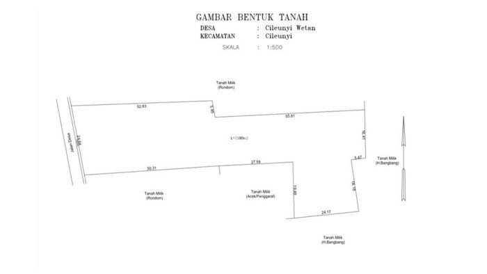 Tanah Strategis Dijual di Cileunyi Bandung 2590m2 Tanah Strategis Dijual di Cileunyi Bandung 2590m2