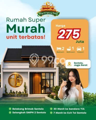 Dijual Rumah Murah di Sentolo Kulon Progo Harga Rp 275 Juta LT 71m2 Dijual Rumah Murah di Sentolo Kulon Progo Harga Rp 275 Juta LT 71m2