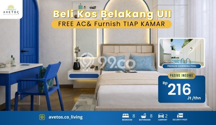Unit Kost Dijual di Ngaglik dengan 8 Kamar Tidur & Luas Bangunan 125m2 Unit Kost Dijual di Ngaglik dengan 8 Kamar Tidur & Luas Bangunan 125m2