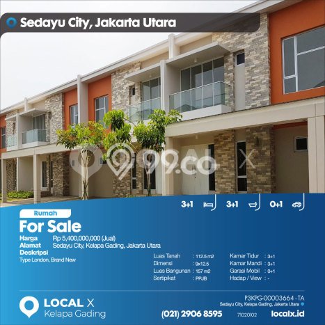 Siap Huni Rumah Mewah 3 Kamar di Kelapa Gading Dekat ke Mana Saja Siap Huni Rumah Mewah 3 Kamar di Kelapa Gading Dekat ke Mana Saja