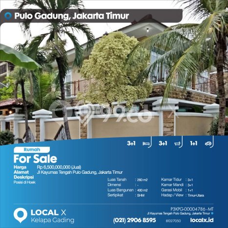 Hunian Mewah Siap Huni LT 260m2 di Pulo Gadung, Jakarta Timur Hunian Mewah Siap Huni LT 260m2 di Pulo Gadung, Jakarta Timur