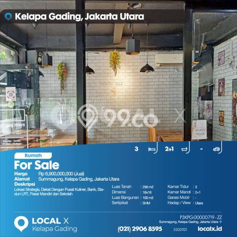Hunian Eksklusif Siap Huni LT 256m2 di Kelapa Gading, Jakarta Utara Hunian Eksklusif Siap Huni LT 256m2 di Kelapa Gading, Jakarta Utara