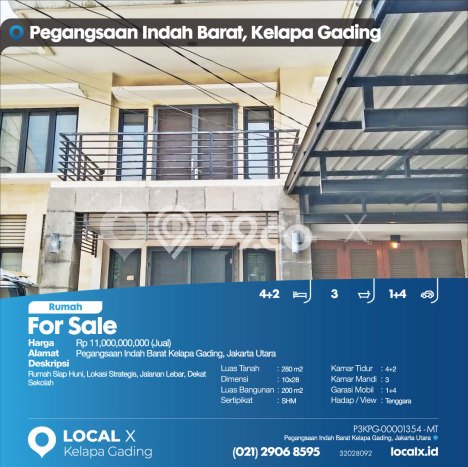 Dijual Hunian Mewah dengan Fasilitas Sekitar Lengkap di Kelapa Gading, Jakarta Utara Dijual Hunian Mewah dengan Fasilitas Sekitar Lengkap di Kelapa Gading, Jakarta Utara