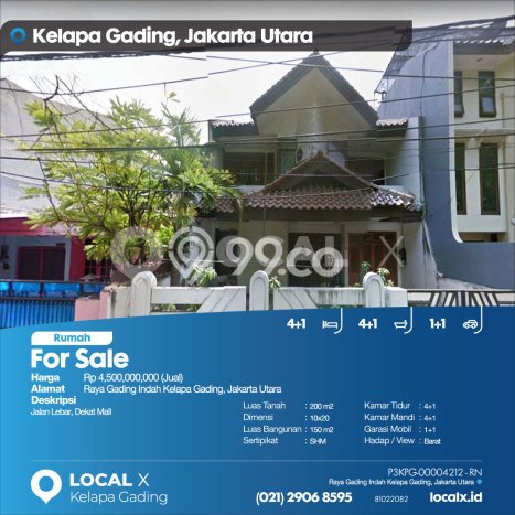 Hunian Mewah Siap Huni LT 200m2 di Kelapa Gading, Jakarta Utara Hunian Mewah Siap Huni LT 200m2 di Kelapa Gading, Jakarta Utara