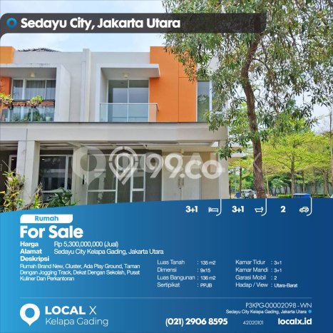Hunian Eksklusif Dijual LT 135m2 di Kelapa Gading, Jakarta Utara Hunian Eksklusif Dijual LT 135m2 di Kelapa Gading, Jakarta Utara