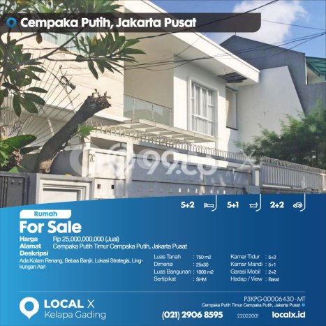 Siap Huni Rumah Mewah 5 Kamar di Cempaka Putih Dekat ke Mana Pun Siap Huni Rumah Mewah 5 Kamar di Cempaka Putih Dekat ke Mana Pun