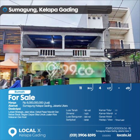 Hunian Eksklusif Siap Huni LT 161m2 di Kelapa Gading, Jakarta Utara Hunian Eksklusif Siap Huni LT 161m2 di Kelapa Gading, Jakarta Utara