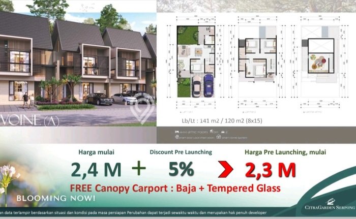 Rumah Luas Asri 2 KT Siap Huni di BSD City Tangerang Rumah Luas Asri 2 KT Siap Huni di BSD City Tangerang