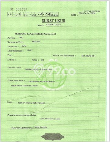 Tanah Dijual Lokasi Kuta, Badung dengan Luas Tanah 4200m2 dan Status SHM Tanah Dijual Lokasi Kuta, Badung dengan Luas Tanah 4200m2 dan Status SHM