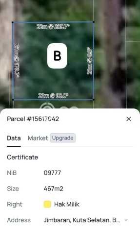 Dijual Tanah 488m2 di Jimbaran, Badung Dijual Tanah 488m2 di Jimbaran, Badung