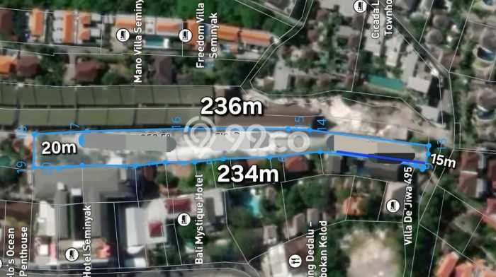 Tanah Kavling Dijual di Kerobokan, Badung dengan Luas Tanah 4000m2 Tanah Kavling Dijual di Kerobokan, Badung dengan Luas Tanah 4000m2