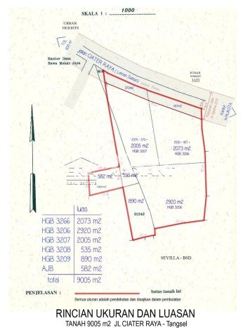 Tanah Dijual Area Strategis di Ciater Tangerang 9005m2 Tanah Dijual Area Strategis di Ciater Tangerang 9005m2