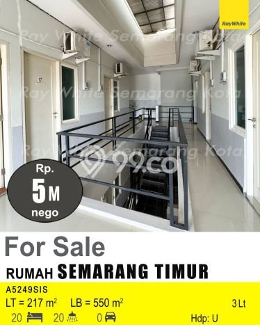Kos-kosan Dijual di Semarang Timur, Semarang, 20 KT, 20 KM, Bangunan 550m2 Kos-kosan Dijual di Semarang Timur, Semarang, 20 KT, 20 KM, Bangunan 550m2