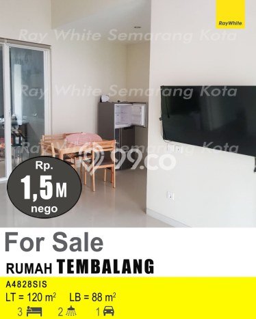 Rumah SUPER MEWAH! di Tembalang, Semarang, LT 120m2m² Bangunan 88m2m², BISA KPR Rumah SUPER MEWAH! di Tembalang, Semarang, LT 120m2m² Bangunan 88m2m², BISA KPR