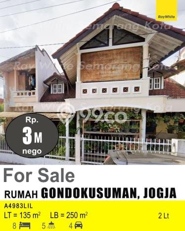 Rumah Eksklusif Siap Huni LT 135m2 di Gondokusuman, Yogyakarta Rumah Eksklusif Siap Huni LT 135m2 di Gondokusuman, Yogyakarta