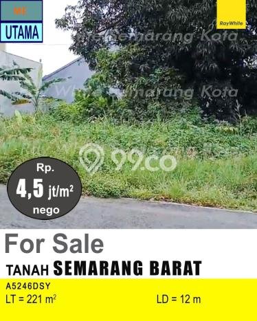 Tanah Kosong Dijual di Semarang dengan Area 221m2 Tanah Kosong Dijual di Semarang dengan Area 221m2