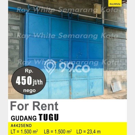 Gudang Komersial Disewakan di Tugu Semarang Luas 1500m2 Gudang Komersial Disewakan di Tugu Semarang Luas 1500m2
