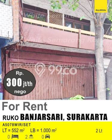 Ruko paling strategis disewakan di Banjarsari Solo Ruko paling strategis disewakan di Banjarsari Solo