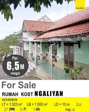 Dijual Kost di Kawasan Ngaliyan, Semarang, Spesifikasi 27 KT, 5 KM, 1000m2 Dijual Kost di Kawasan Ngaliyan, Semarang, Spesifikasi 27 KT, 5 KM, 1000m2