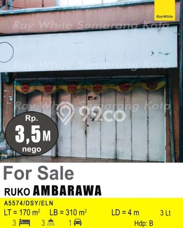 Ruko Paling Dicari LB 310m2 Dijual di Ambarawa Ruko Paling Dicari LB 310m2 Dijual di Ambarawa